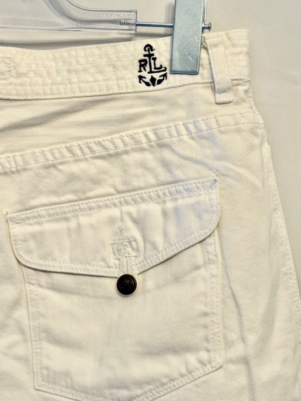 Lauren Jeans Co. by Ralph Lauren Nautical White Shorts  (8)